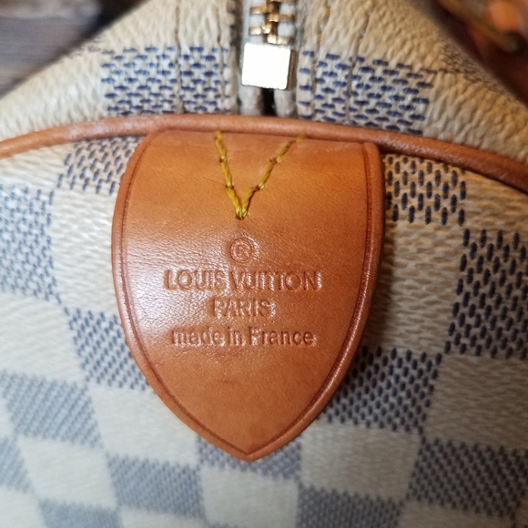 SOLD@! Louis Vuitton Damier Azur Speedy 30 2019 - Picture 2 of 9